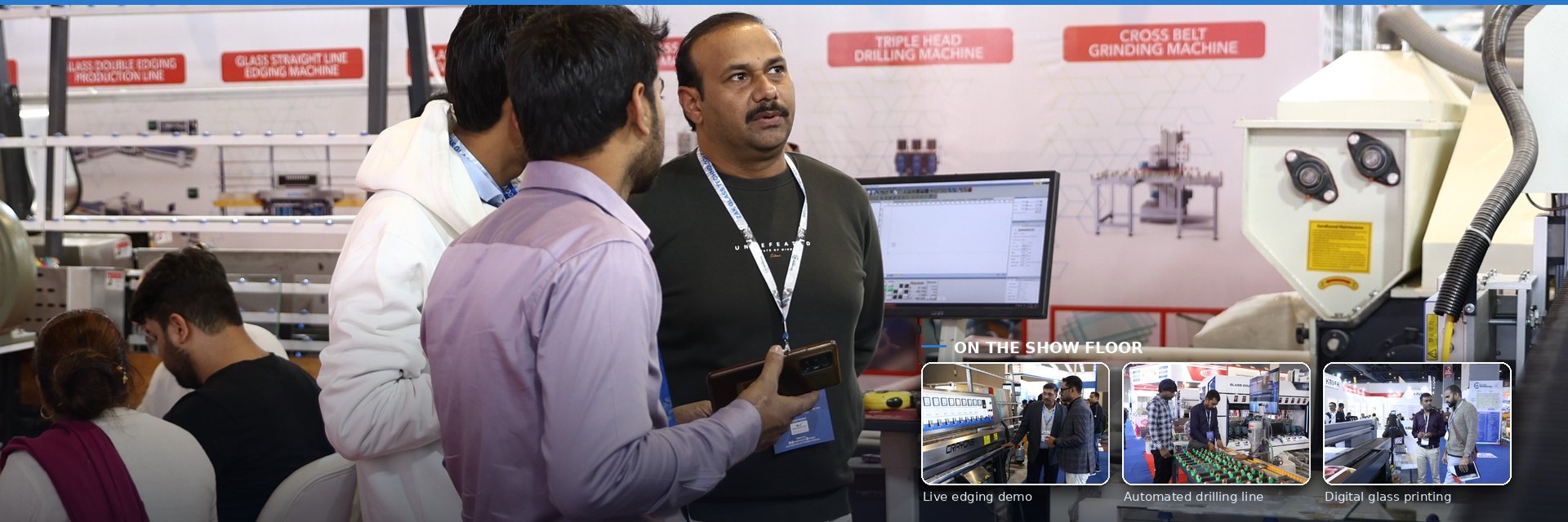 Show floor at Zak Glass Technology Expo